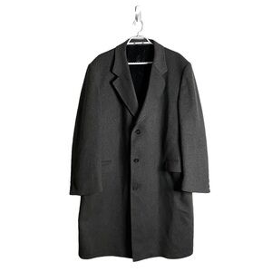 WM. H. Leishman Men's Gray Wool and Cashmere Trench Coat